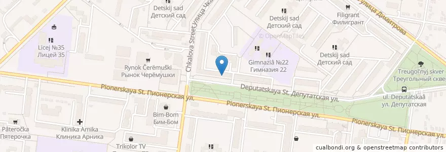 Mapa de ubicacion de Аптека склад en Russia, Distretto Federale Meridionale, Territorio Di Krasnodar, Adighezia, Городской Округ Майкоп.