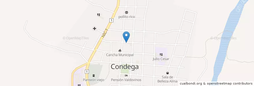 Mapa de ubicacion de Pollo Express en Nicarágua, Estelí, Condega (Municipio).