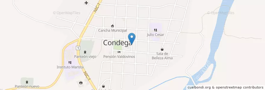 Mapa de ubicacion de Centro de Salud en Nicarágua, Estelí, Condega (Municipio).