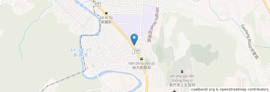 Mapa de ubicacion de 永和豆漿大王 en Тайвань, Тайвань, Синьчжу, 東區.