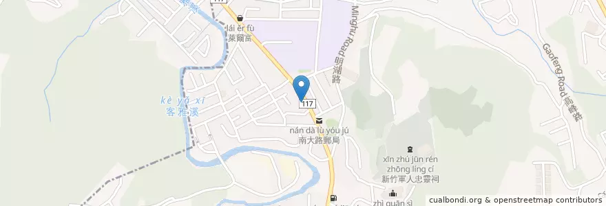 Mapa de ubicacion de 育賢牙醫診所 en Taiwan, Taiwan, Hsinchu, 東區.
