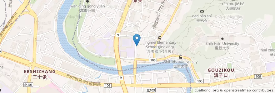 Mapa de ubicacion de 派報社 en تايوان, تايبيه الجديدة, 文山區.