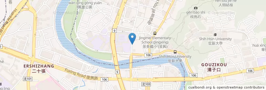 Mapa de ubicacion de 鹿港滷肉飯 en Taiwan, 新北市, 文山區.