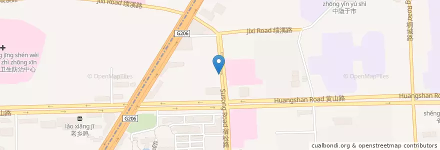 Mapa de ubicacion de 中国民生银行ATM en China, Anhui, Hefei, 包河区 (Baohe), 合肥市区, 芜湖路街道.
