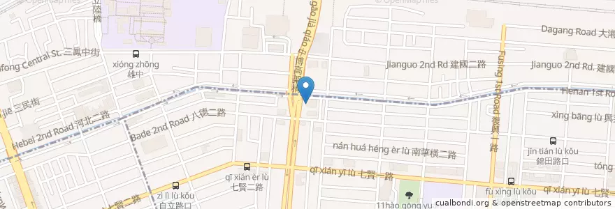 Mapa de ubicacion de 兆豐國際商業銀行 en 臺灣, 高雄市, 三民區.