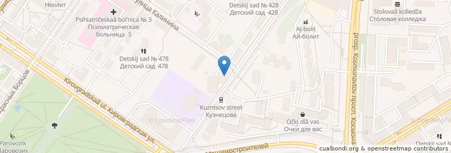 Mapa de ubicacion de Доктор плюс en Russie, District Fédéral De L'Oural, Oblast De Sverdlovsk, Городской Округ Екатеринбург.
