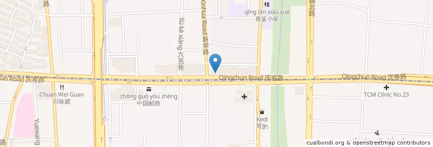 Mapa de ubicacion de KFC en 中国, 浙江省, 杭州市, 下城区.