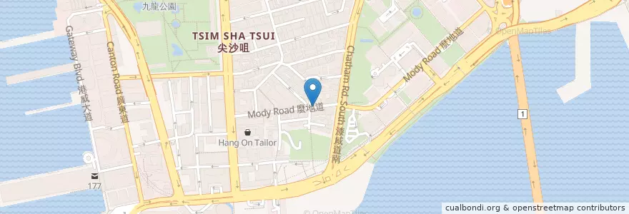 Mapa de ubicacion de N1 Coffee and Co. en Китай, Гуандун, Гонконг, Цзюлун, Новые Территории, 油尖旺區 Yau Tsim Mong District.