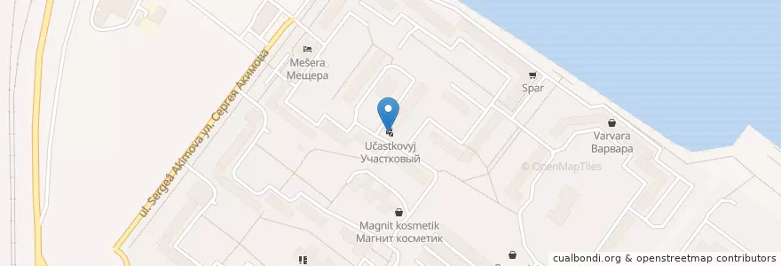 Mapa de ubicacion de Участковый en Russie, District Fédéral De La Volga, Oblast De Nijni Novgorod, Городской Округ Нижний Новгород.