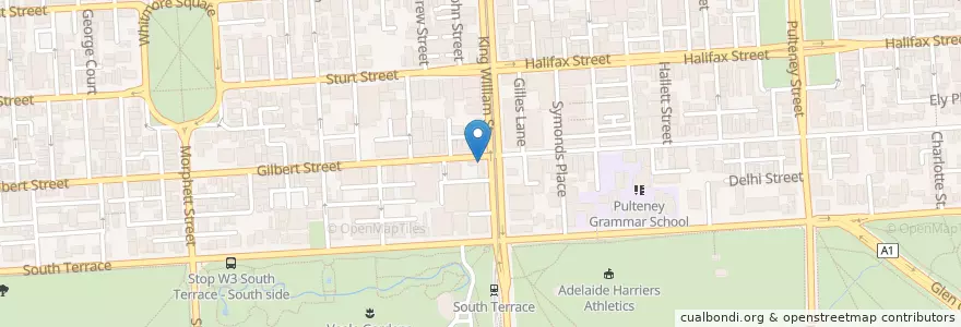 Mapa de ubicacion de Brecknock Hotel en Australia, Australia Meridional, Adelaide, Adelaide City Council.