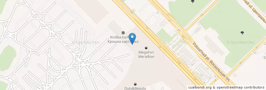 Mapa de ubicacion de Раунд en Russia, Central Federal District, Moscow, Novomoskovsky Administrative Okrug, Western Administrative Okrug, Vnukovo District.