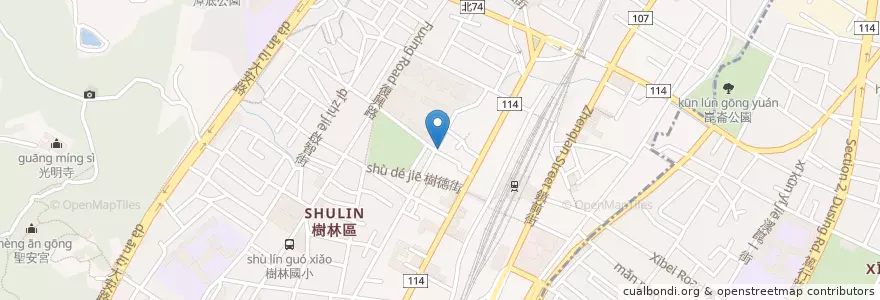 Mapa de ubicacion de 義麵窩 en Тайвань, Новый Тайбэй, 樹林區.