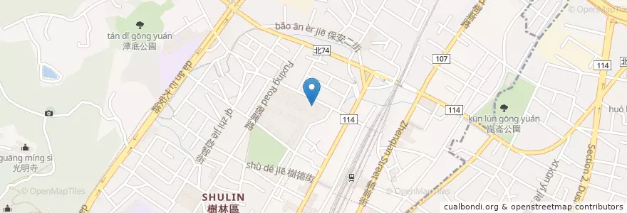 Mapa de ubicacion de 達美樂 en Taïwan, Nouveau Taipei, Shulin.