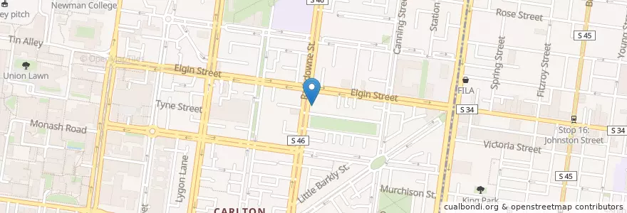 Mapa de ubicacion de Carlton Family Medical en Avustralya, Victoria.