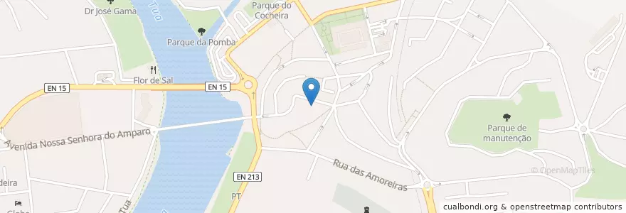 Mapa de ubicacion de Câmara Municipal de Mirandela en Portugal, Norte, Bragança, Terras De Trás-Os-Montes, Mirandela, Mirandela.