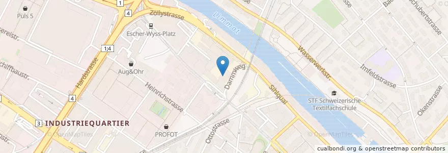 Mapa de ubicacion de Pallas Klinik en İsviçre, Zürih, Bezirk Zürich, Zürich.