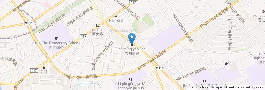Mapa de ubicacion de 禾富豐 en Тайвань, Тайвань, Синьчжу, 東區.