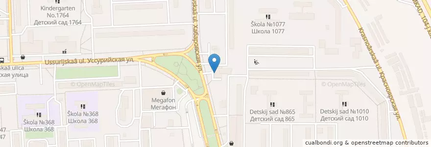 Mapa de ubicacion de Отделение связи №107589 en Rusia, Центральный Федеральный Округ, Москва, Восточный Административный Округ, Район Гольяново.