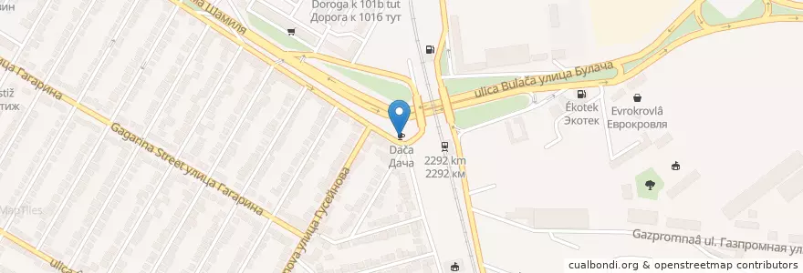 Mapa de ubicacion de Дача en Rusia, Северо-Кавказский Федеральный Округ, Дагестан, Городской Округ Махачкала.