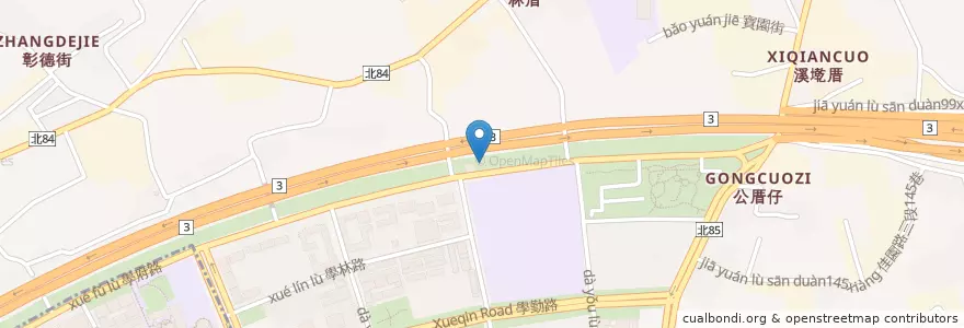 Mapa de ubicacion de 流動廁所 en تايوان, تايبيه الجديدة, 樹林區.
