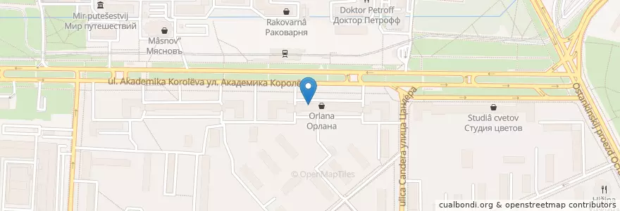 Mapa de ubicacion de Сбербанк en Russie, District Fédéral Central, Moscou, Северо-Восточный Административный Округ, Останкинский Район.