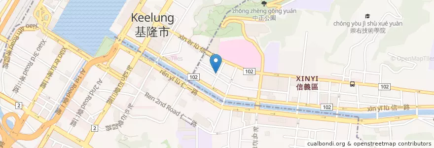 Mapa de ubicacion de 旺龍館 en تایوان, 臺灣省, 基隆市, 仁愛區.