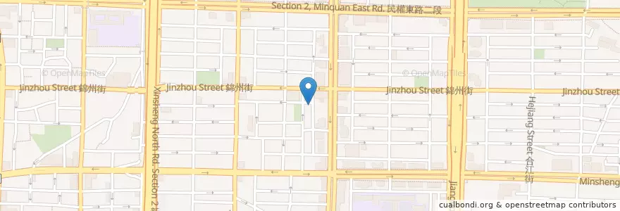 Mapa de ubicacion de 咖啡烘培專賣 en Tayvan, 新北市, Taipei, 中山區.