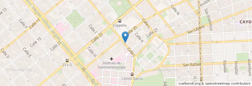 Mapa de ubicacion de Cafetería Don Meco en Cuba, La Havane, Plaza De La Revolución.