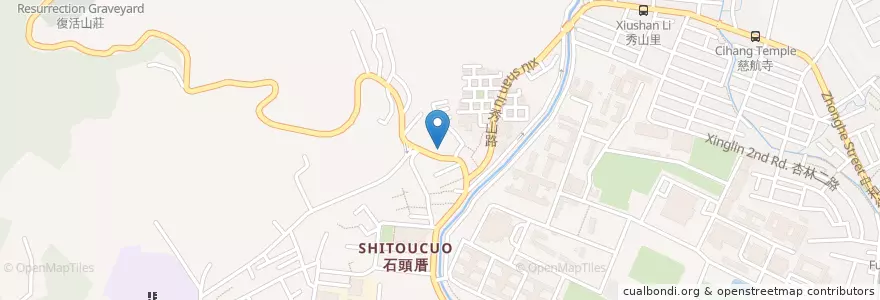 Mapa de ubicacion de 集應廟 en تایوان, 新北市, تایپه, 北投區.