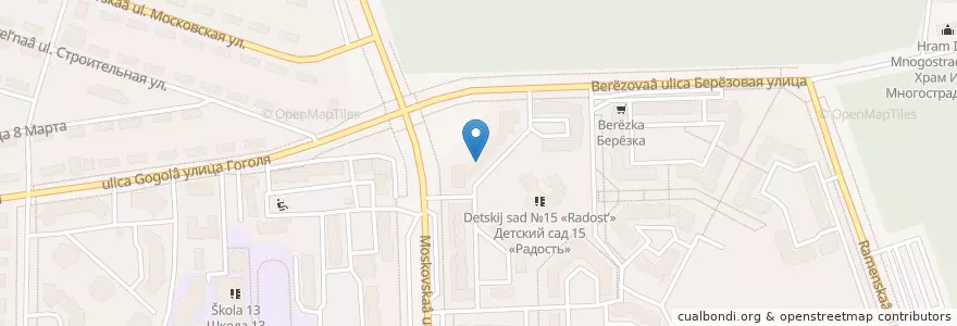 Mapa de ubicacion de Отделение связи №607181 en Russie, District Fédéral De La Volga, Oblast De Nijni Novgorod, Городской Округ Саров.