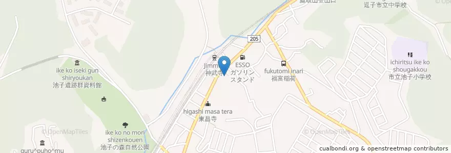 Mapa de ubicacion de 池子自治会館 en ژاپن, 神奈川県, 逗子市.
