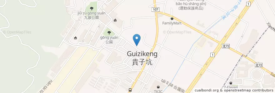 Mapa de ubicacion de 新北市立圖書館泰山貴子分館 en Taiwán, Nuevo Taipéi, 泰山區.