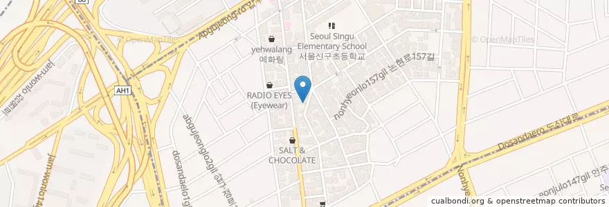 Mapa de ubicacion de Ace Pizza en کره جنوبی, سئول, 강남구, 신사동.