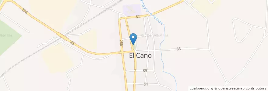 Mapa de ubicacion de Iglesia de El Cano en Kuba, Havanna, La Lisa.