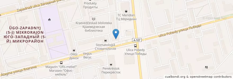 Mapa de ubicacion de ГорЗдрав en Rusia, Центральный Федеральный Округ, Московская Область, Городской Округ Электросталь.