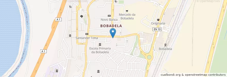 Mapa de ubicacion de Millennium bcp en Португалия, Área Metropolitana De Lisboa, Лиссабон, Grande Lisboa, Loures, Santa Iria De Azoia, São João Da Talha E Bobadela.