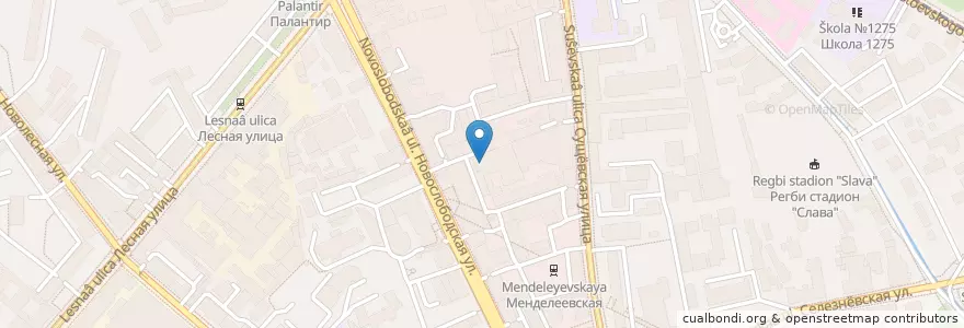 Mapa de ubicacion de Fcking Craft Pub en Russie, District Fédéral Central, Moscou, Центральный Административный Округ, Тверской Район.