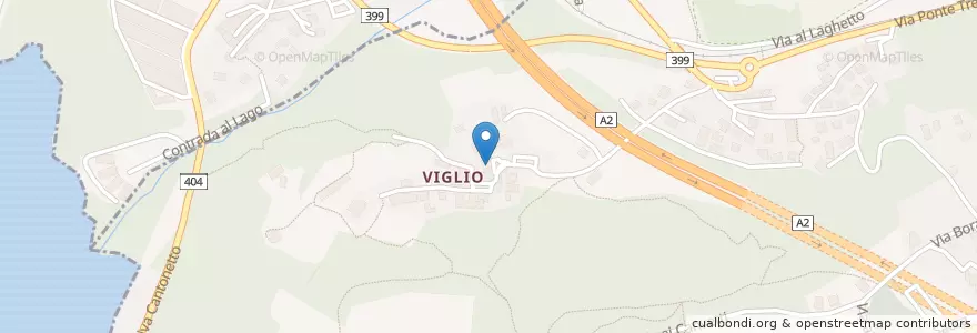 Mapa de ubicacion de A casa mia en Svizzera, Ticino, Distretto Di Lugano, Circolo Di Carona, Collina D'Oro.