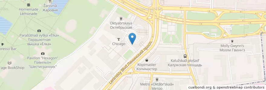 Mapa de ubicacion de Здравствуй! en Rusia, Distrito Federal Central, Москва, Distrito Administrativo Central, Район Якиманка.