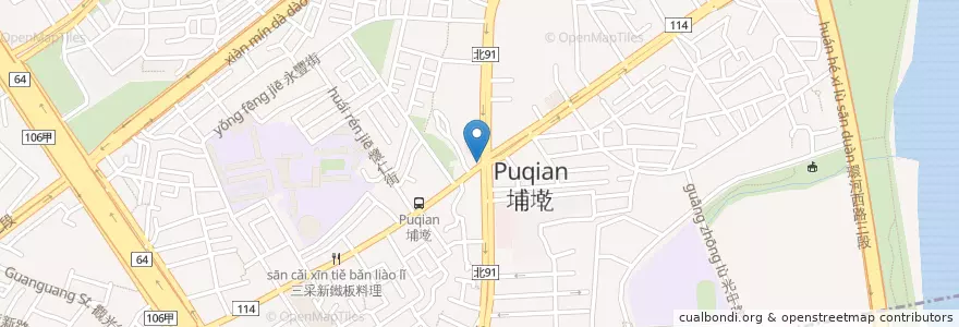 Mapa de ubicacion de 源士林粥品 en تایوان, 新北市, 板橋區.
