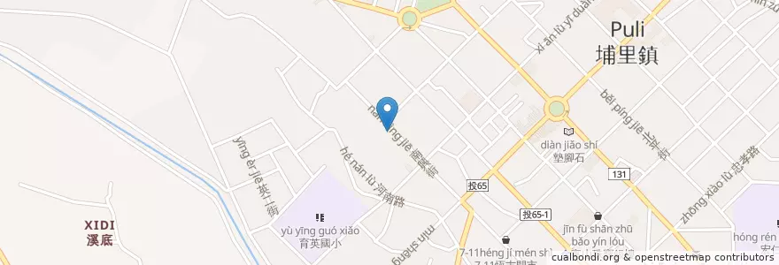 Mapa de ubicacion de 久泰藥局 en Tayvan, 臺灣省, Nantou, 埔里鎮.