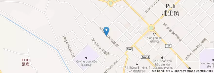 Mapa de ubicacion de 智全中醫診所 en Tayvan, 臺灣省, Nantou, 埔里鎮.