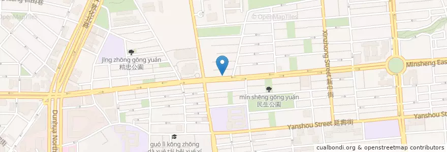 Mapa de ubicacion de 點點漾滋味 en 타이완, 신베이 시, 타이베이시, 쑹산 구.