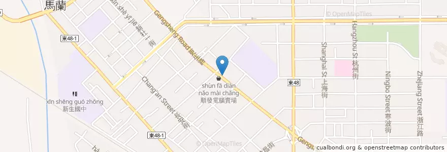 Mapa de ubicacion de 怪豆咖啡 ODDO COFFEE en 台湾, 台湾省, 台東県, 台東市.