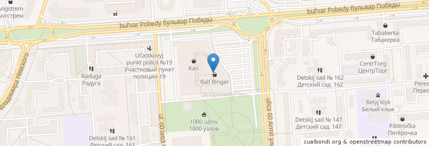 Mapa de ubicacion de BeautyPro;Бахор en Rusland, Centraal Federaal District, Oblast Voronezj, Городской Округ Воронеж.