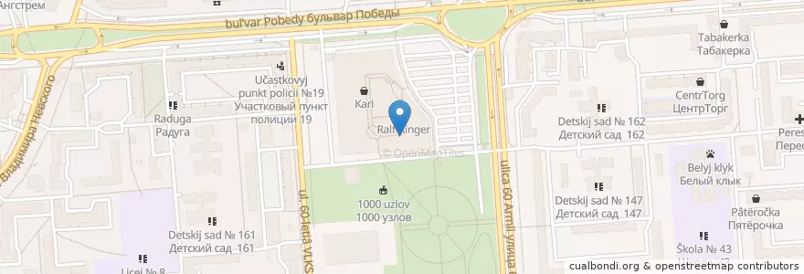 Mapa de ubicacion de Люксор en ロシア, 中央連邦管区, Воронежская Область, Городской Округ Воронеж.