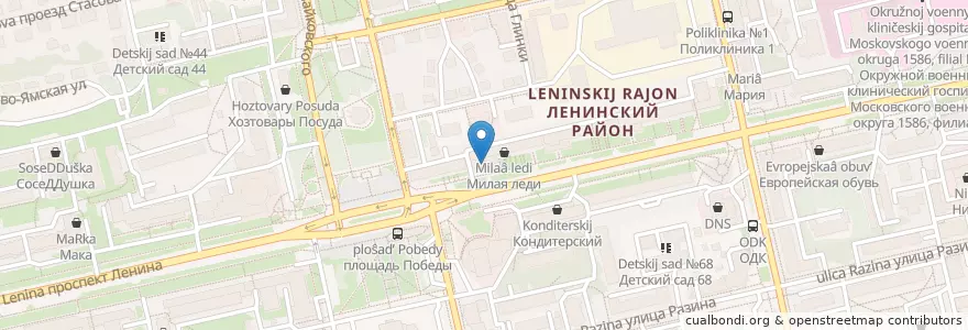 Mapa de ubicacion de Русский Стандарт Банк en Russie, District Fédéral Central, Oblast De Vladimir, Городской Округ Владимир.