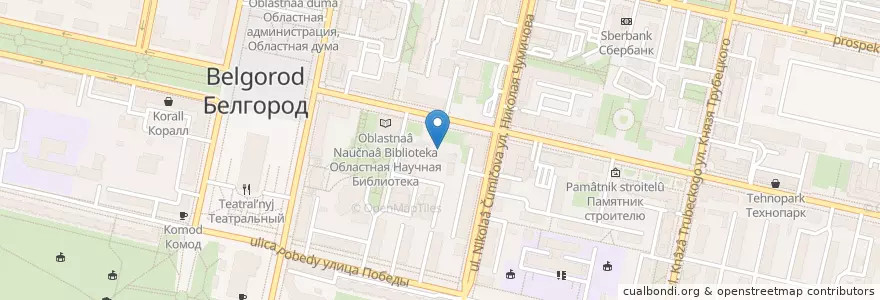 Mapa de ubicacion de Музыкальный колледж en Russland, Föderationskreis Zentralrussland, Oblast Belgorod, Белгородский Район, Городской Округ Белгород.