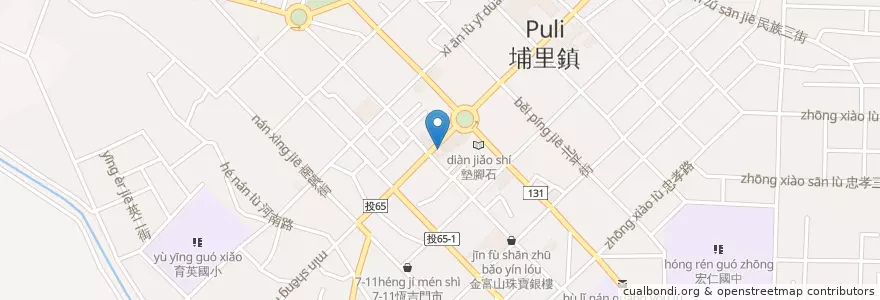 Mapa de ubicacion de 好安心藥局 en Tayvan, 臺灣省, Nantou, 埔里鎮.