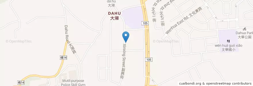 Mapa de ubicacion de 龜山大崗郵局 en 臺灣, 桃園市, 龜山區.